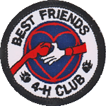 Best Friends patch with paw and hand